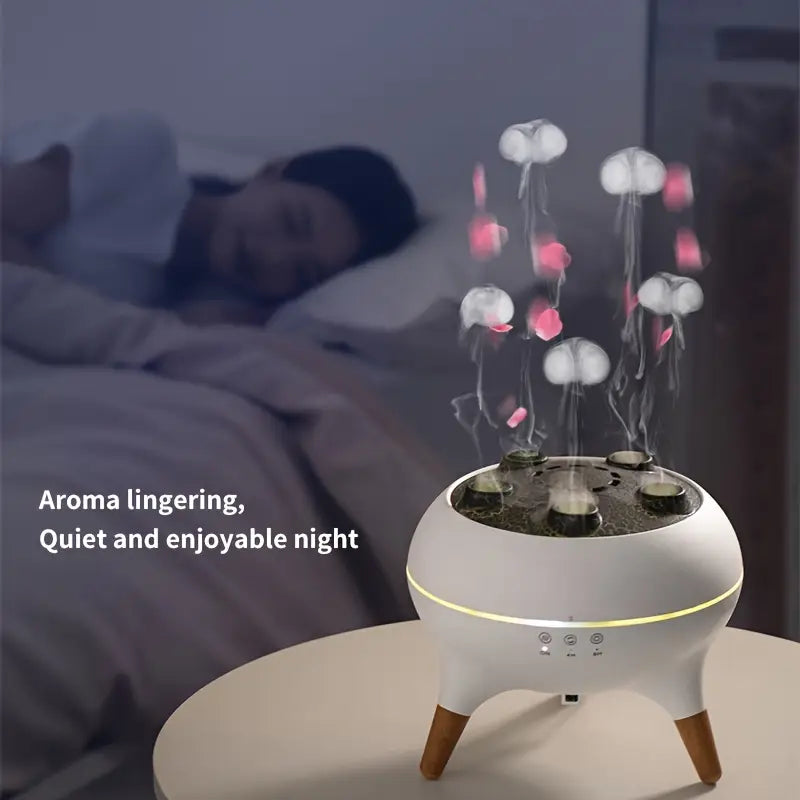 Colorful Jellyfish Humidifier – Relaxing LED Air Diffuser